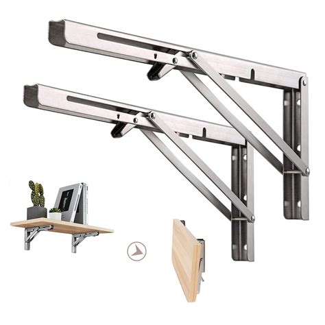 24 l metal brackets to stabilize a wall|folding shelf brackets 24 inch.